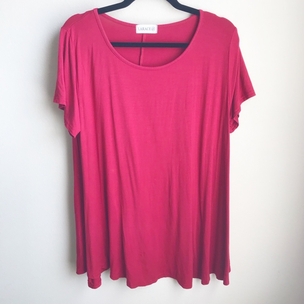 Larace | Women’s Red T-Shirt Dress Tunic